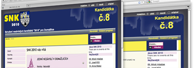 The Association of Independent Candidates for Domažlice, 2010 - website by webdesign M